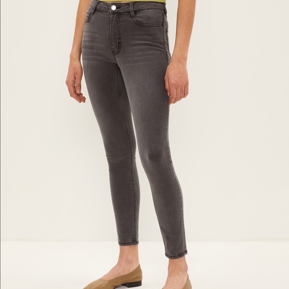 Frank & Oak Denim - Frank & Oak The Debbie in Dark Grey